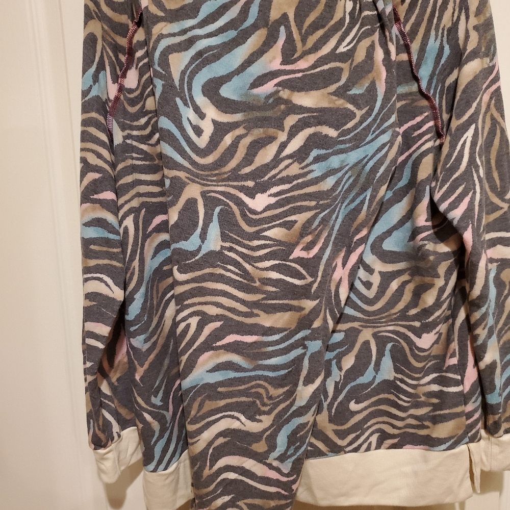 2 piece zebra tie dye lounge set